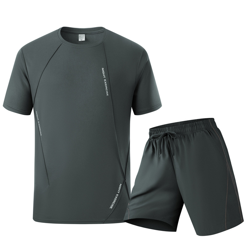 Running Gear For Men - Herensportset zomer, snel drogend T-shirt en