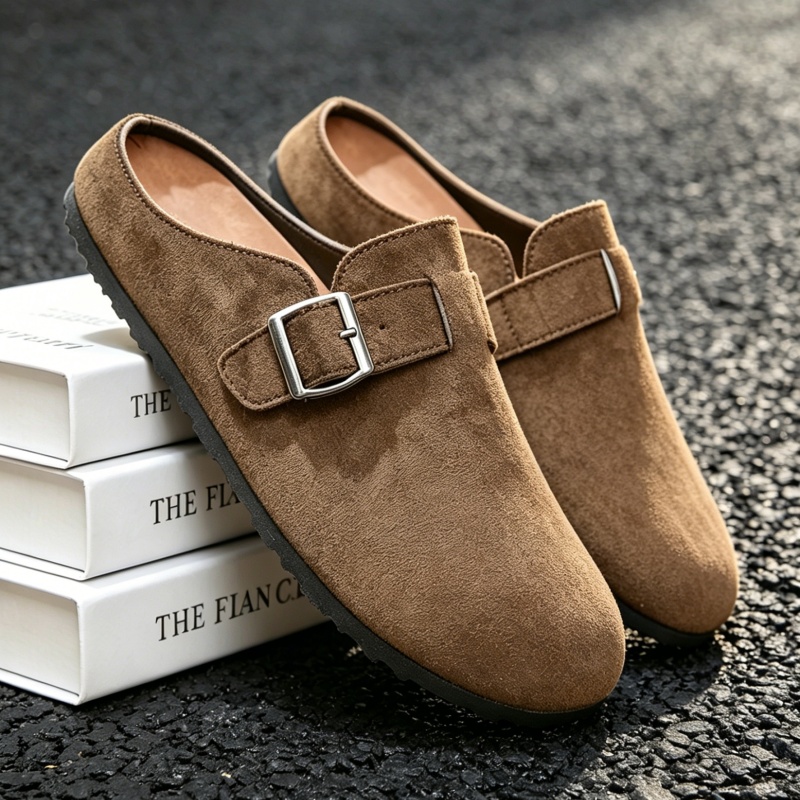 Insole Arch Support - Comwarm Fashion Suède Mule Slippers voor