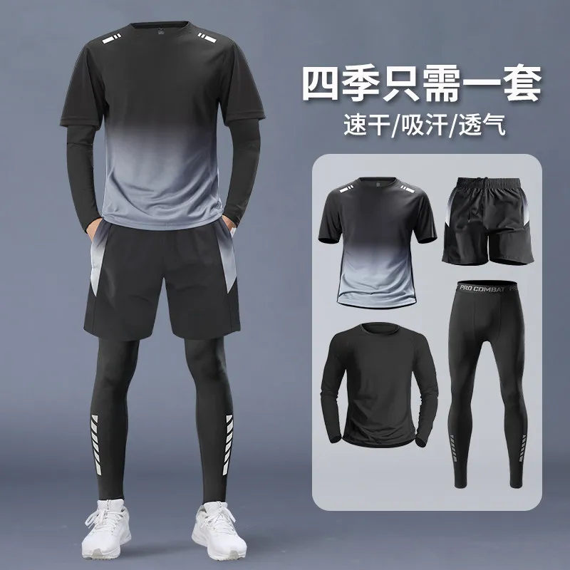 Running Gear Usa - Heren 4-delige sportset - Professioneel snel