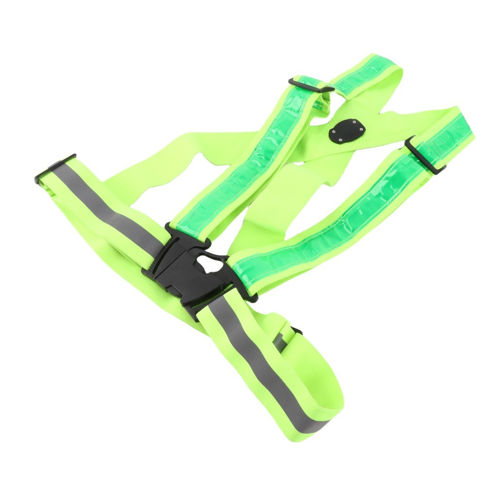 New Gear Running - Nieuw polyester LED veiligheidsvest groen licht