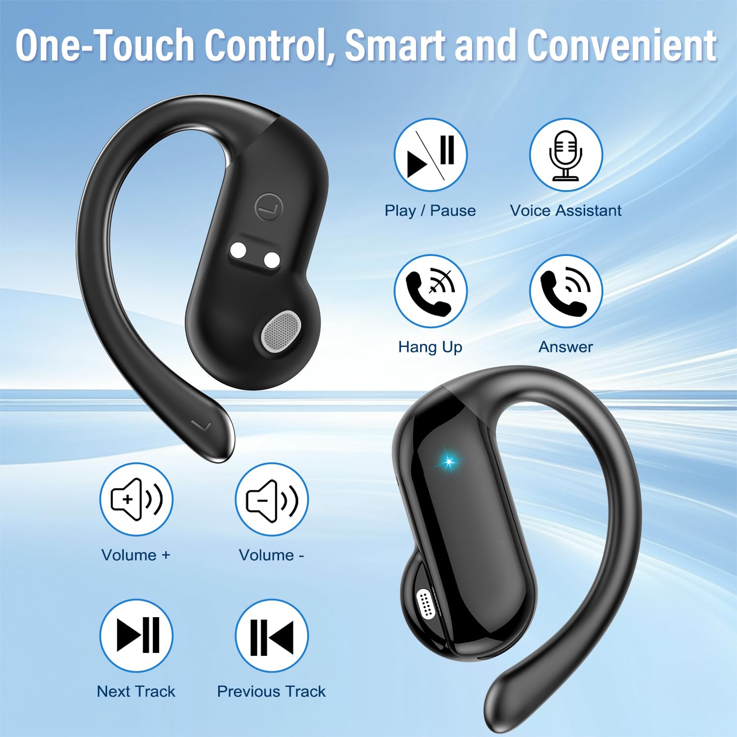 Earphone Sport Hook - 2026 Open-Ear Oordopjes Bluetooth 5.4 Draadloze