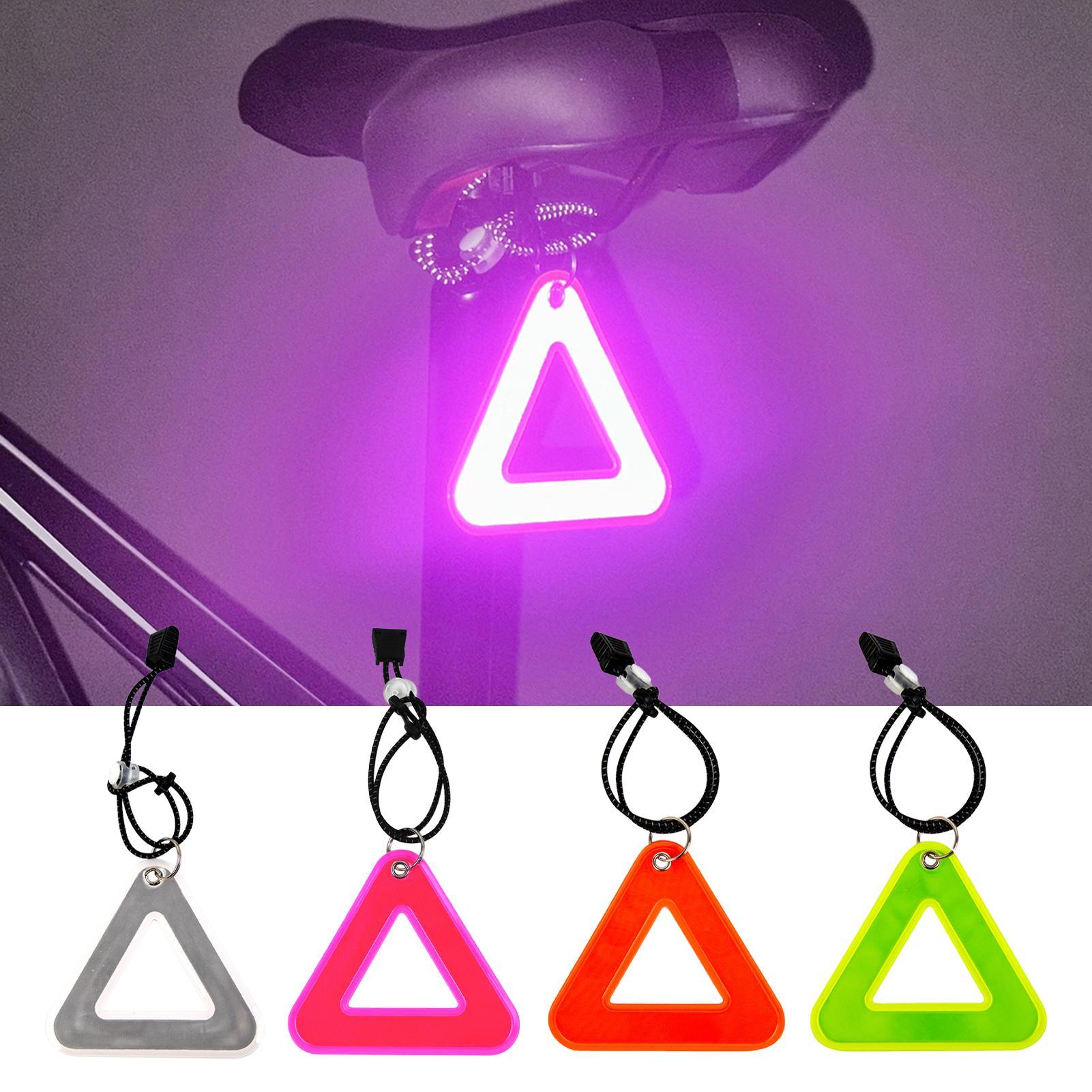 Running Gear Usa - Reflecterende hangers Hoge zichtbaarheid Driehoek Veiligheidsfietstoebehoren
