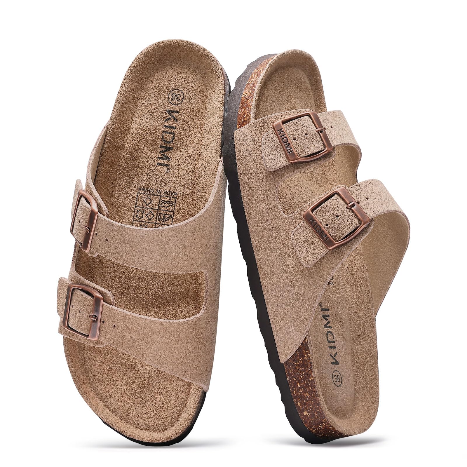 Insole Arch Support - Litfun Klassieke kurksandalen voor dames heren