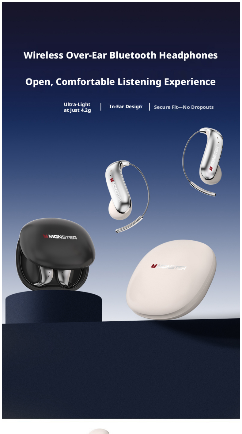 MONSTER C01 Open Ear Hook draa - Earphone Sport Hook recensie en prijs