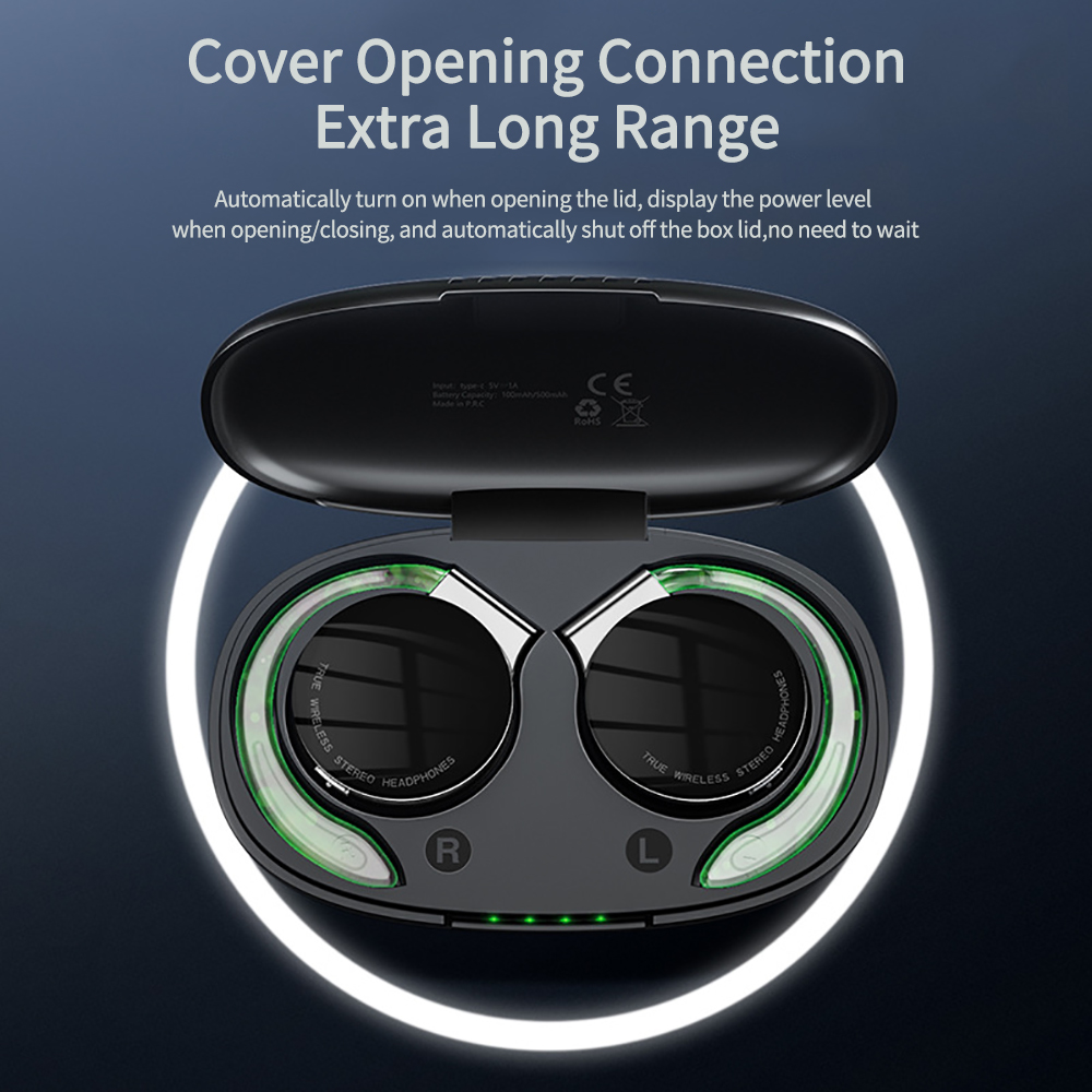 F2 TWS-oortelefoon met microfo - Earphone Sport Hook recensie en prijs