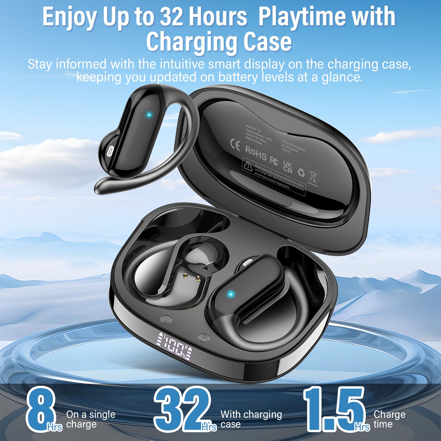 2026 Open-Ear Oordopjes Blueto - Earphone Sport Hook recensie en prijs