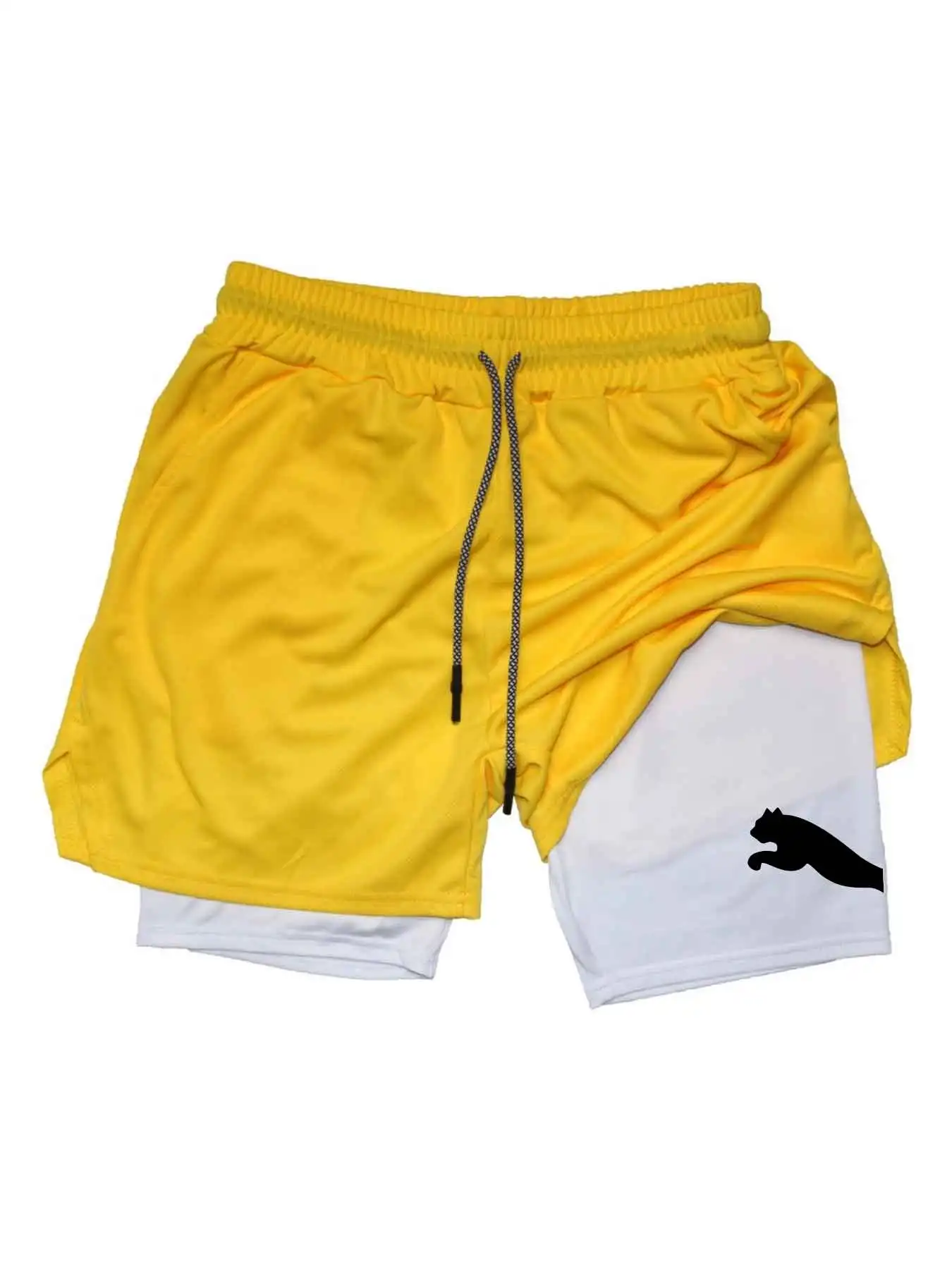 Geprinte sport shorts 2-in-1 g - Running Gear For Men recensie en prijs