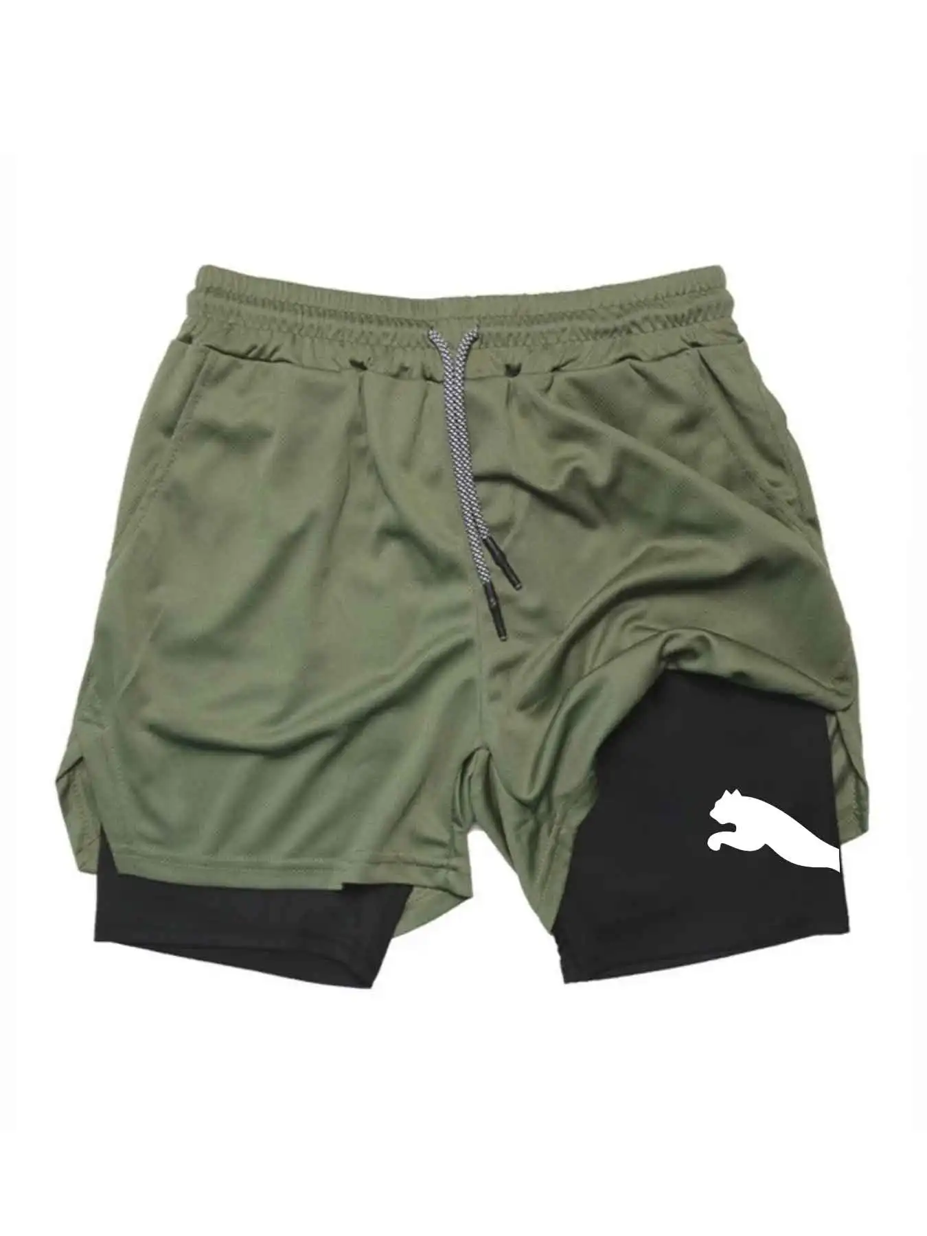 Geprinte sport shorts 2-in-1 g - Running Gear For Men recensie en prijs