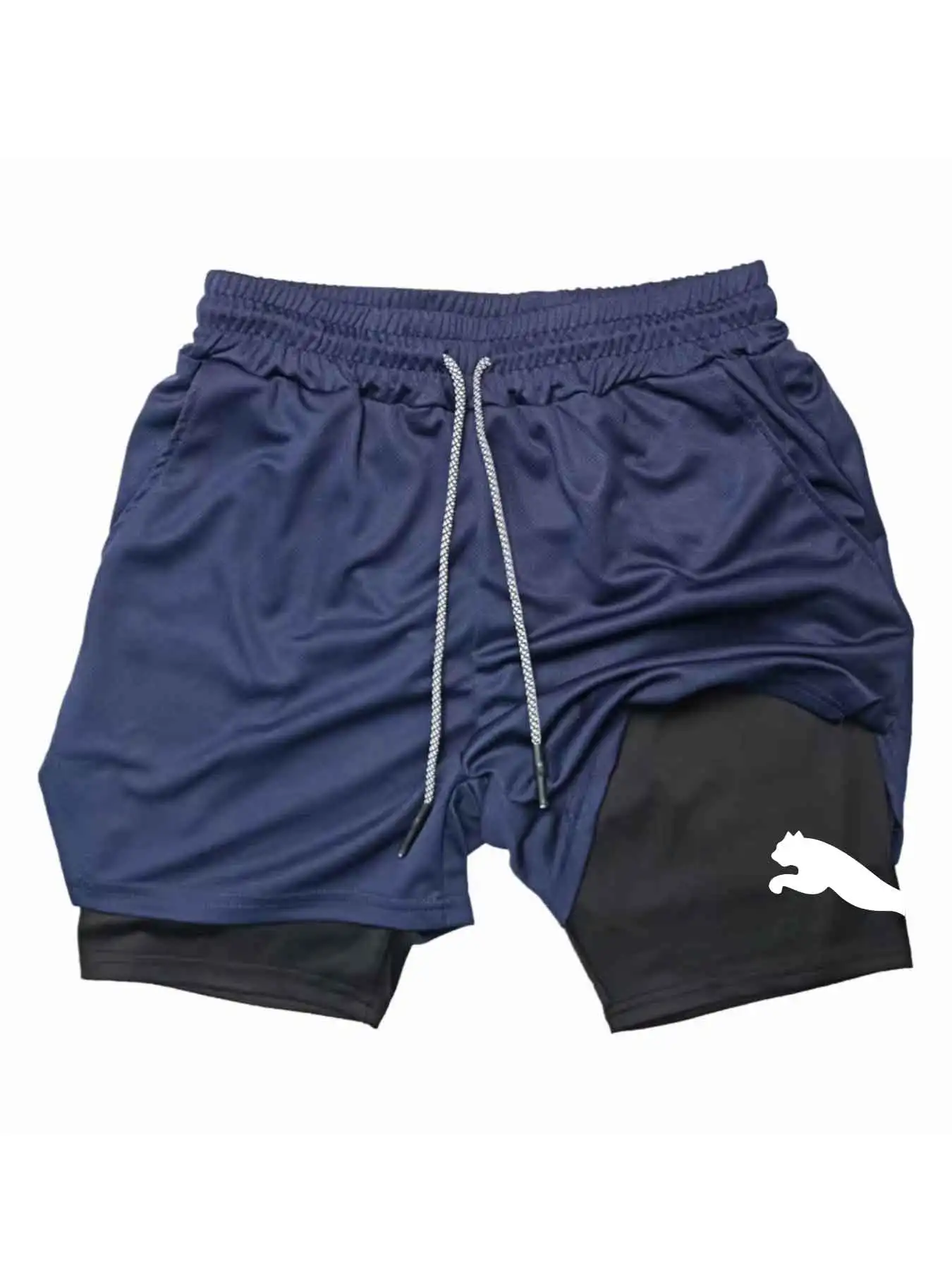Geprinte sport shorts 2-in-1 g - Running Gear For Men recensie en prijs